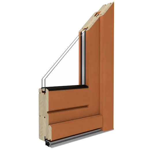 SOFTLINE wooden entrance door profile in laminated timber