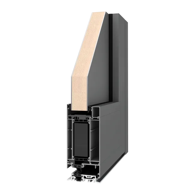 MB-79N SI Plus aluminium entrance door profile cross-section