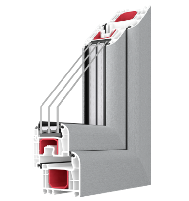 IGLO LIGHT PVC window profile cross-section