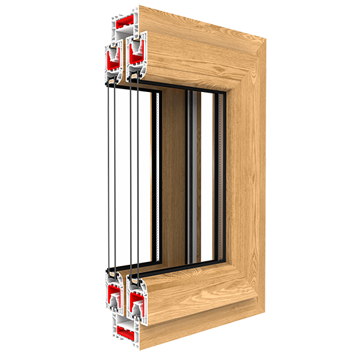 IGLO SLIDE PVC terrace system profile cross-section