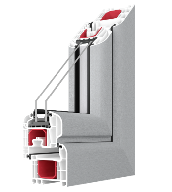IGLO 5 PVC window profile cross-section
