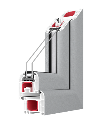 IGLO 5 Classic PVC window profile cross-section